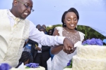 couple with cake