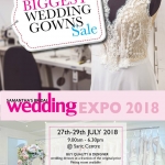 THE BIGGEST WEDDING GOWN SALE AT THE SAMANTHA’S BRIDAL EXPO FROM THE 27TH TO 29TH JULY